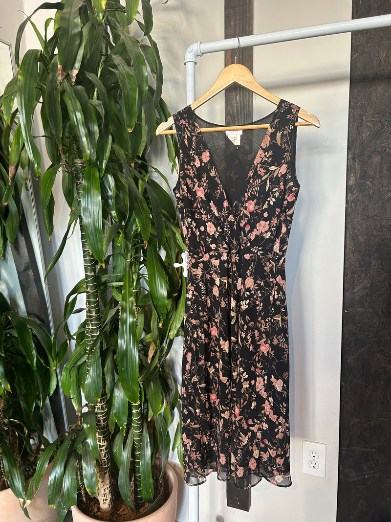Vintage Floral Tank Twist Dress