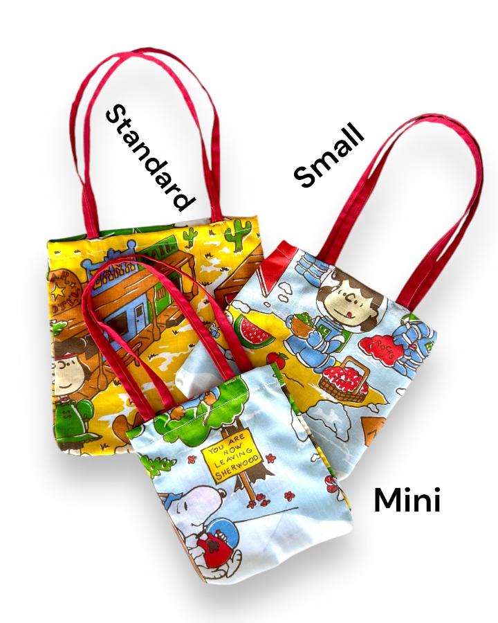 Vintage Re Worked Snoopy Tote Bag And Then LB
