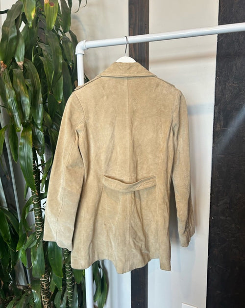 Vintage Wet Seal Tan Suede Coat