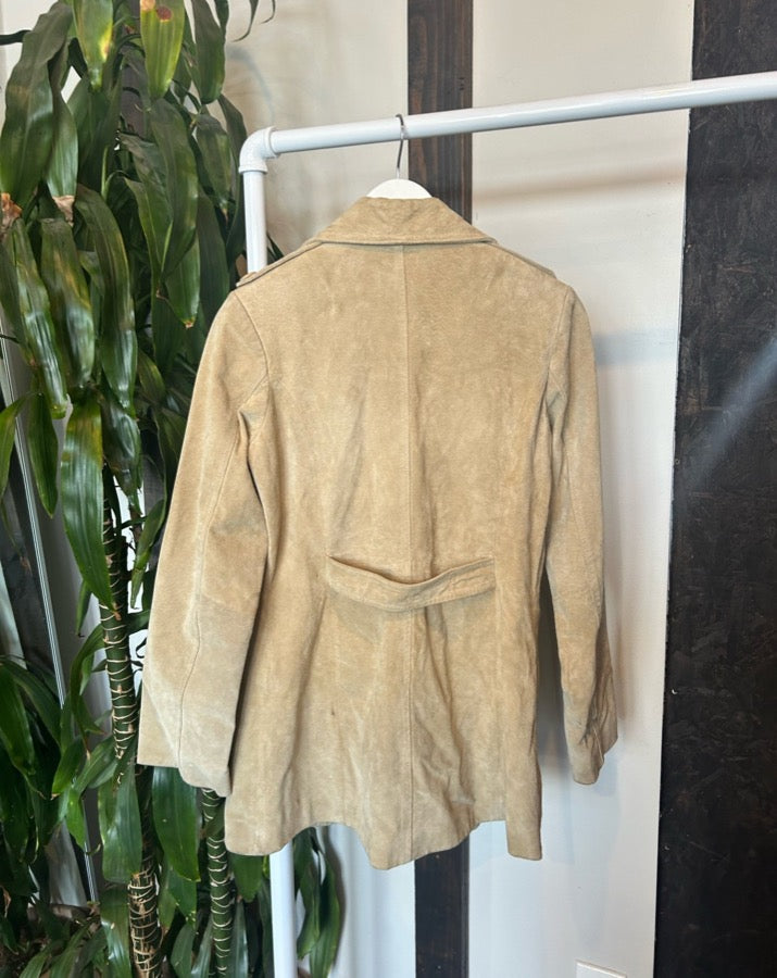 Vintage Wet Seal Tan Suede Coat