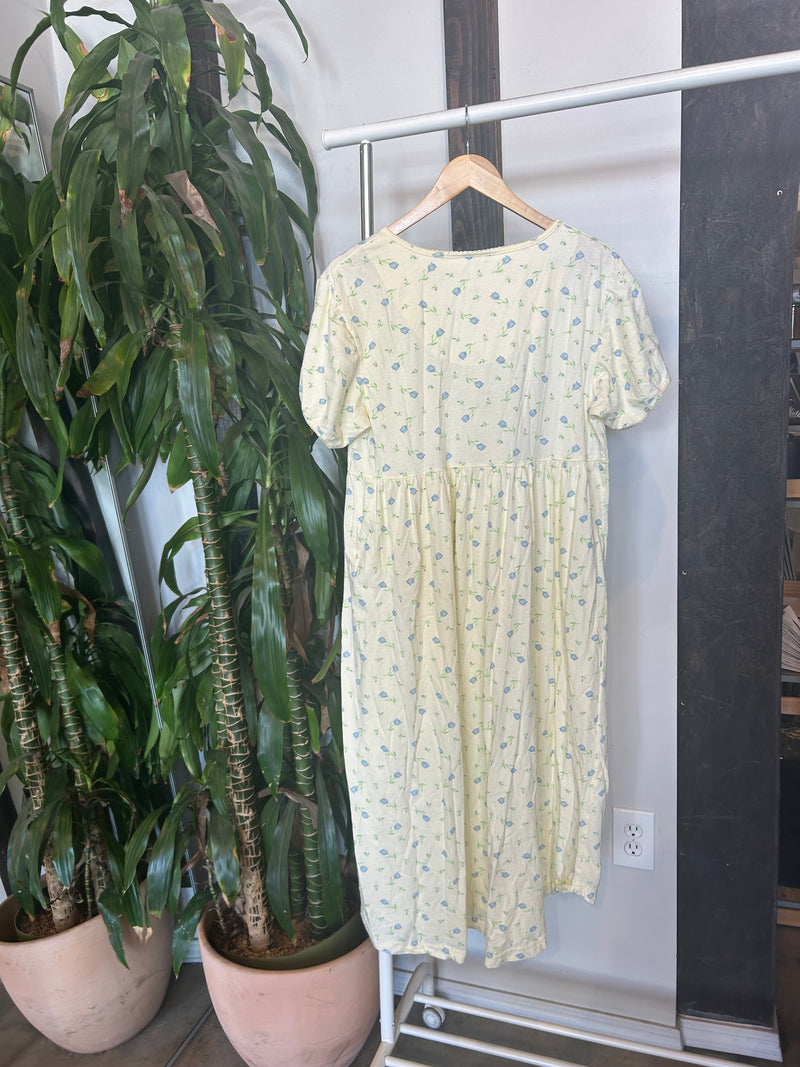 Vintage Butter Yellow Babydoll Dress