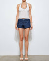 Elara Ruffle Trim Halter Top