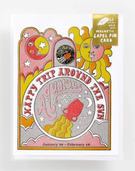 Aquarius Pin + Card