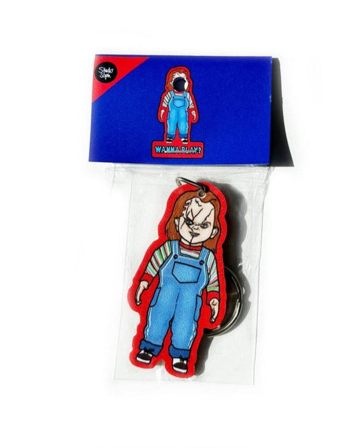 Wanna Play? Chucky Halloween Keychain