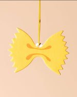 Farfalle Bowtie Pasta Hanging Air Freshener - Lemon Scent -