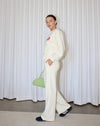 Cream Wide Leg Sweatpants