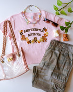 Pink Teddy Love Baby Tee