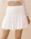 Eyelet Mini Skirt