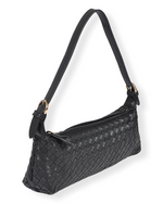 braided baguette shoulder bag long beach and then lb