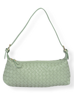 braided baguette shoulder bag long beach and then lb