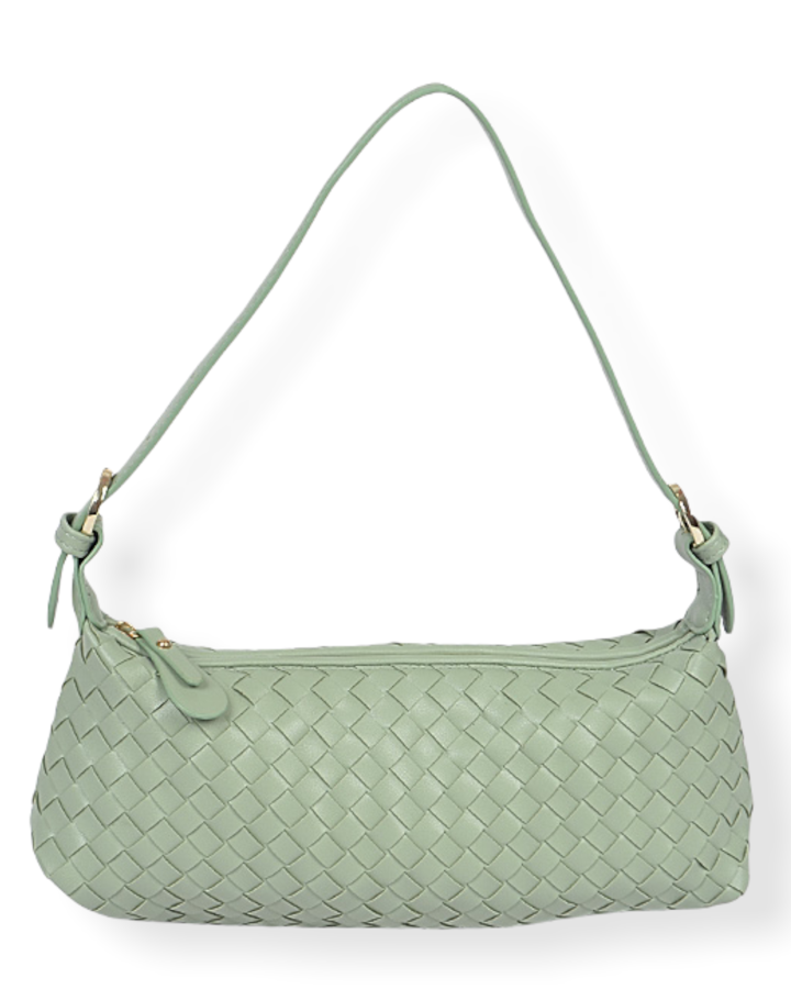 braided baguette shoulder bag long beach and then lb