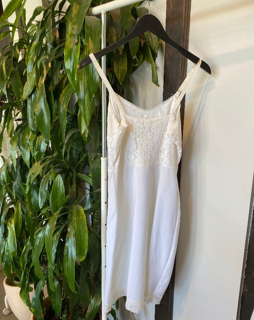 Vintage Dainty Lace Slip