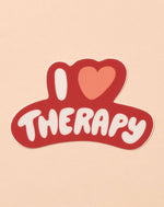 I Heart Therapy Vinyl Sticker