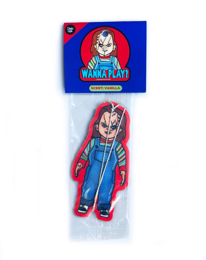 Wanna Play? Chucky Halloween Air Freshener