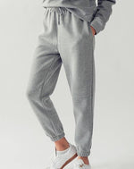 Heather Gray Elastic Drawstring Sweatpants