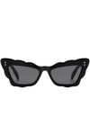 Peyton Scalloped Cat Eye Sunglasses