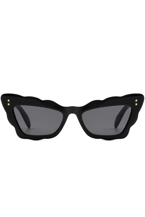 Peyton Scalloped Cat Eye Sunglasses