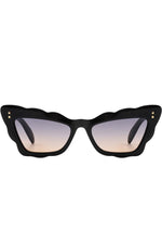 Peyton Scalloped Cat Eye Sunglasses