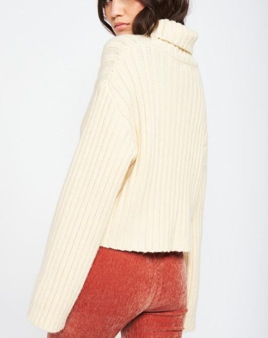 Cropped Turtleneck Sweater