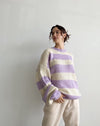 Lavender Striped Sweater