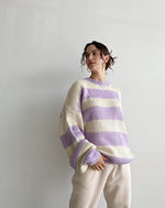 Lavender Striped Sweater