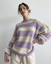 Lavender Striped Sweater