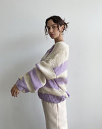 Lavender Striped Sweater