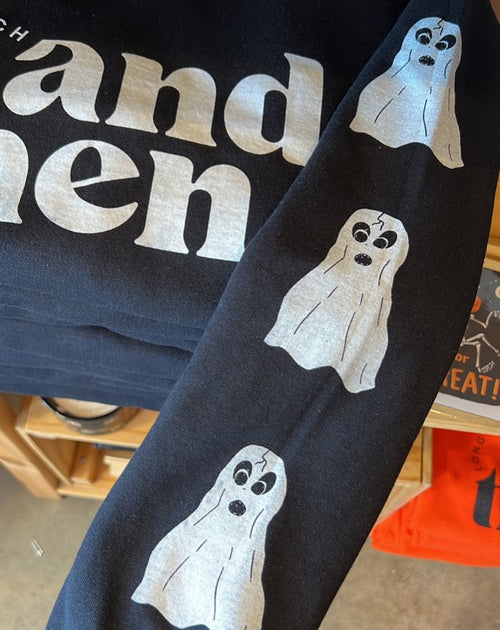 And Then Monsters Outside Ghosts Crew Neck