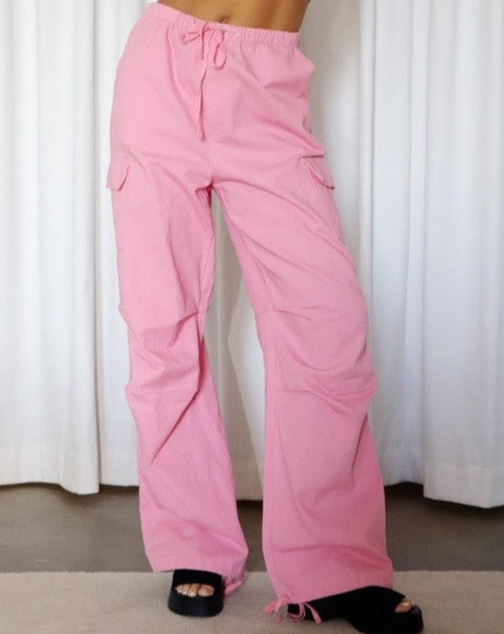 Pink Cargo Pants