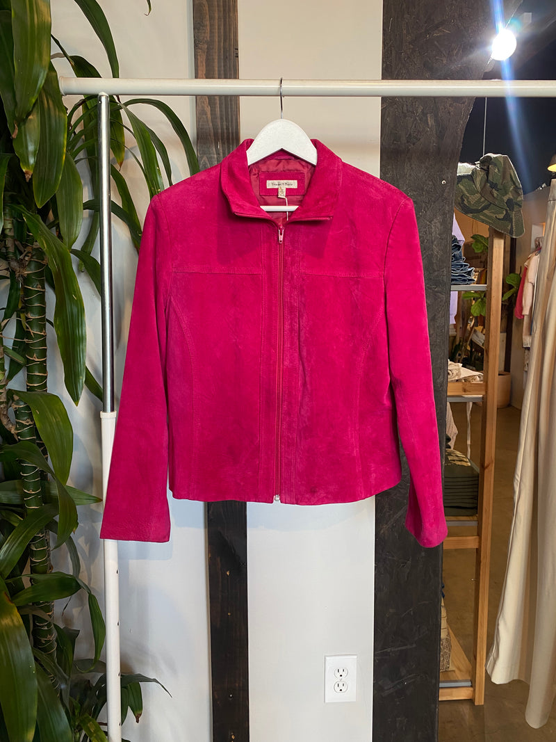 Vintage Suede Moto Jacket