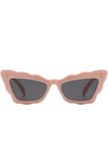 Peyton Scalloped Cat Eye Sunglasses