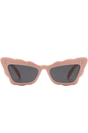 Peyton Scalloped Cat Eye Sunglasses