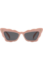 Peyton Scalloped Cat Eye Sunglasses