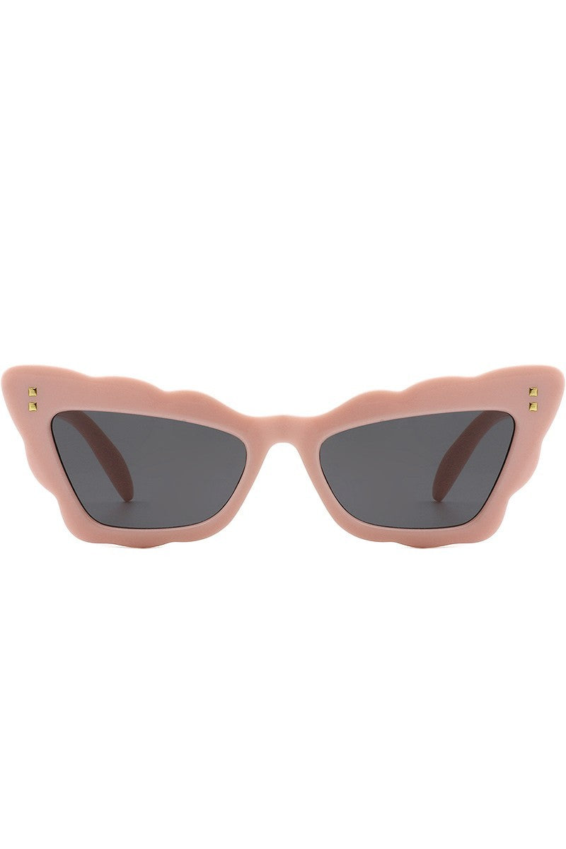 Peyton Scalloped Cat Eye Sunglasses