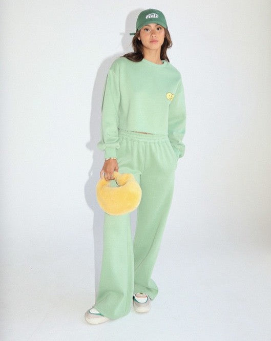 Sage Wide Leg Sweatpants