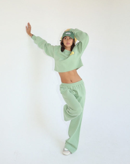 Sage Wide Leg Sweatpants