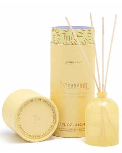 MINI 1.5 OZ YELLOW MILKY GLASS DIFFUSER - MEYER LEMON - SISTER LB