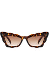 Peyton Scalloped Cat Eye Sunglasses