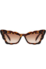 Peyton Scalloped Cat Eye Sunglasses