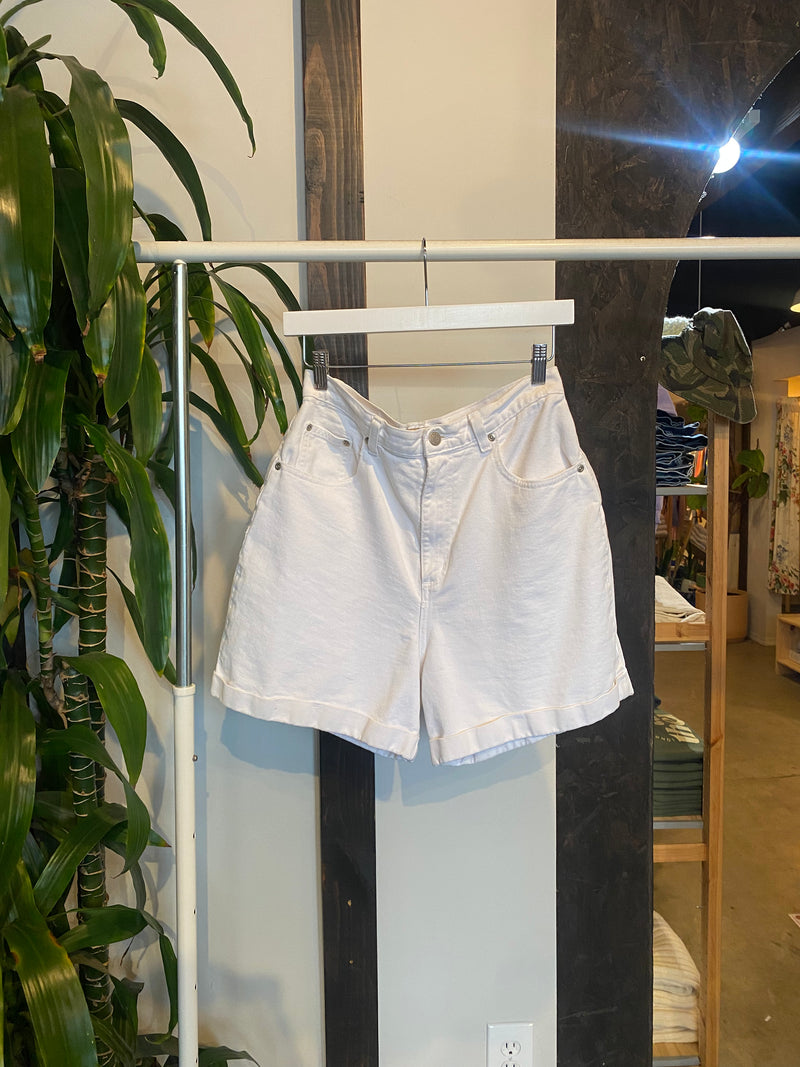 Vintage White Denim Shorts
