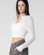 Coconut Cropped Cardigan