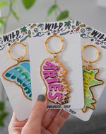 Wild Rose Zodiac Keychains